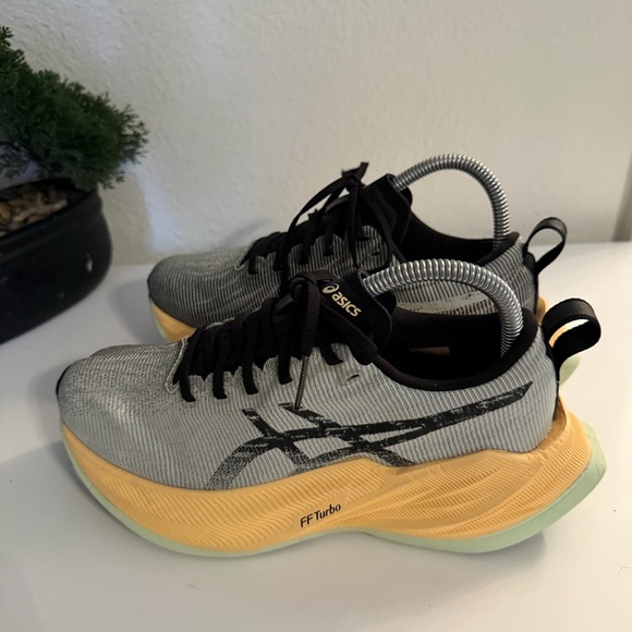 Asics Women's Athletic Shoes - Gray and Yellow - Picture 2 of 6